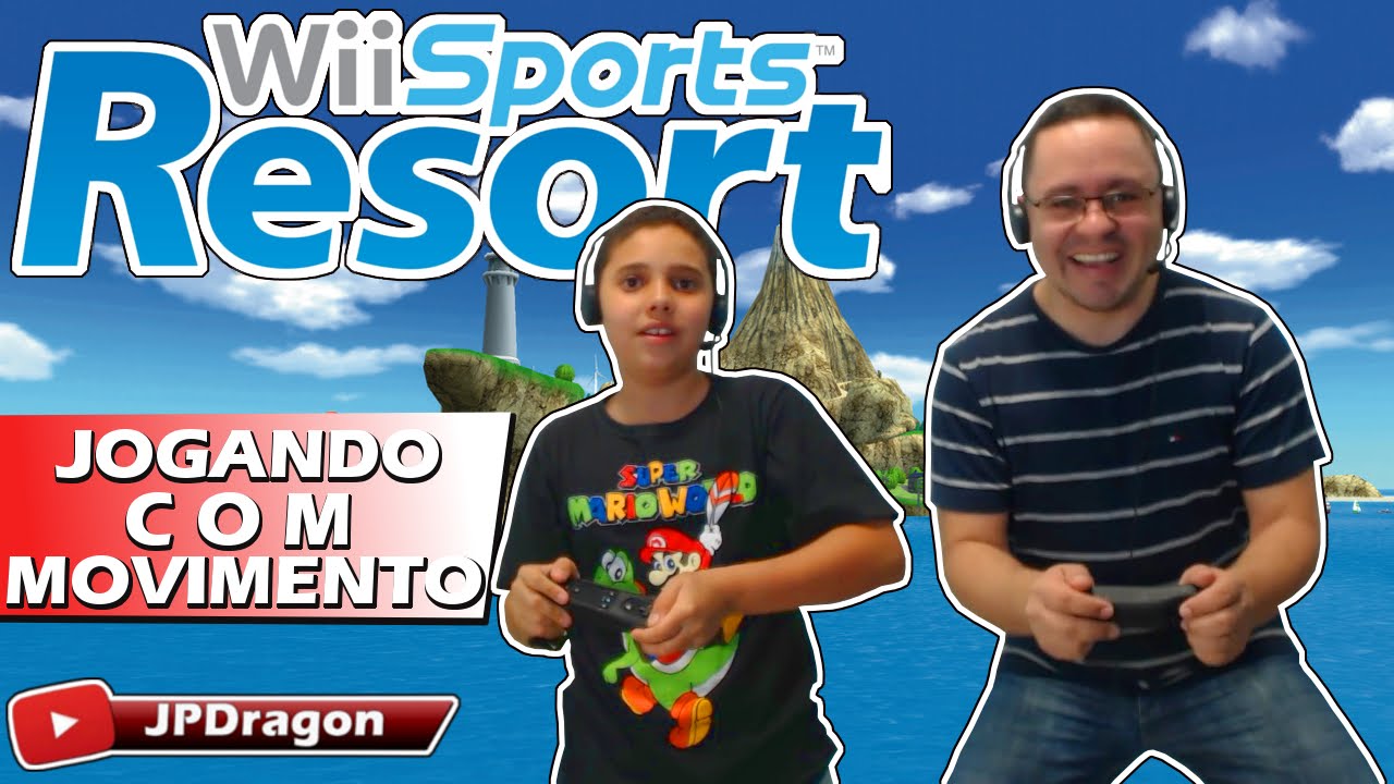 Wii Sports Resort Gameplay - JPDragon e Seu Pai Se Divertindo!