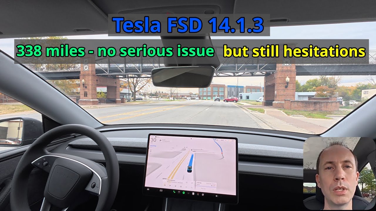 Tesla FSD 14.1.3 Stats Review 🚘 Huge Progress, New Features & Hesitation Issues
