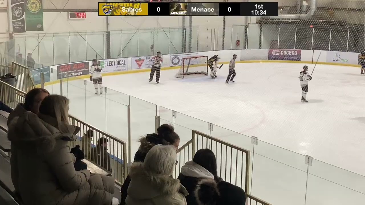 U16AA Flamborough Sabres vs Milton Jr Menace