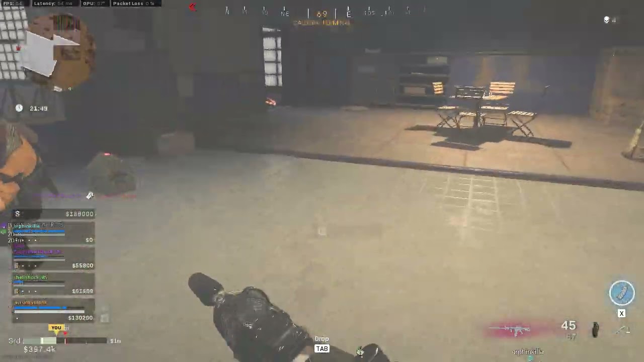 Wow knife right to the chest that must hurt! Another easy WZ kill!