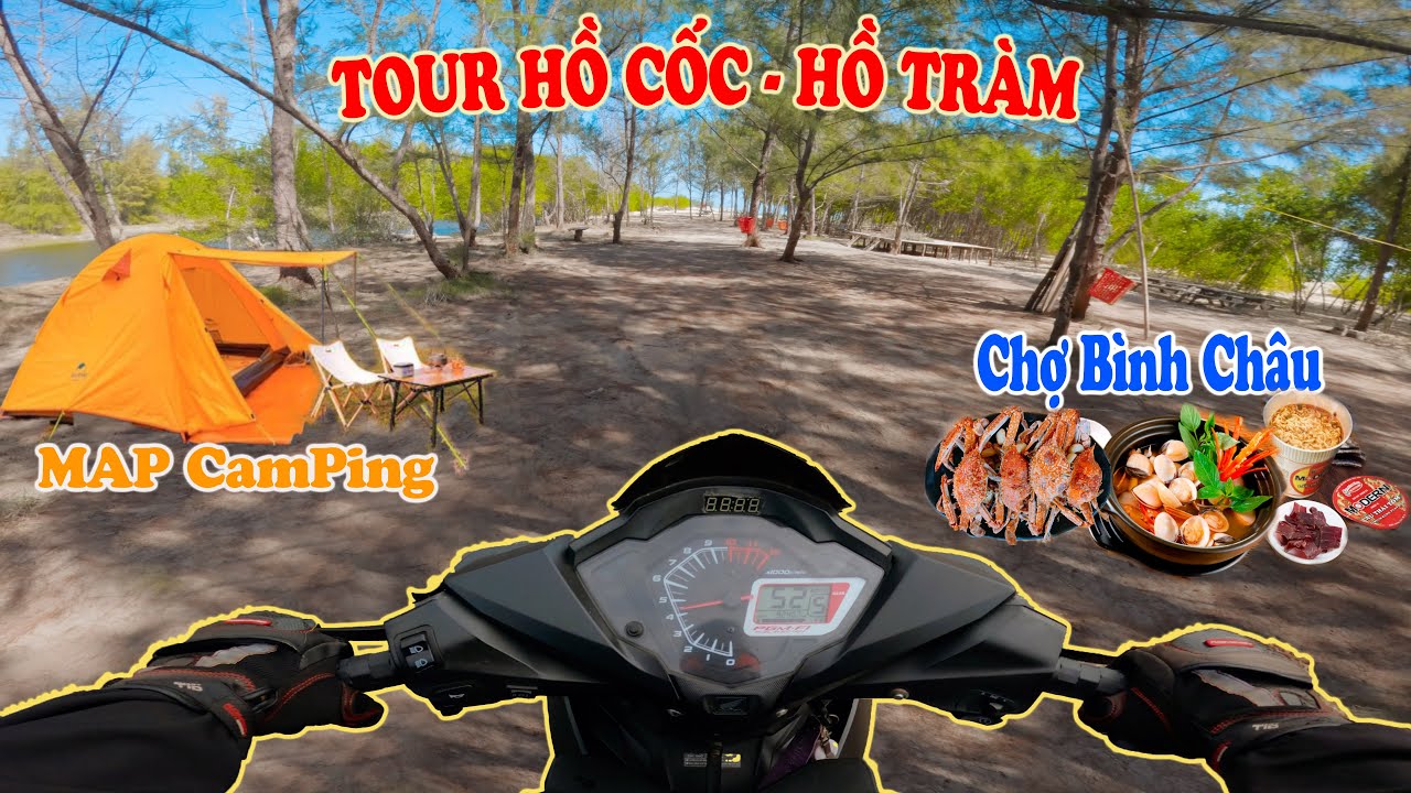Mini Tour Camping Hồ Cốc - Hồ Tràm| Hải Sản Chợ Bình Châu - Bãi Cắm Trại Sát Biển| Tích Travel #171