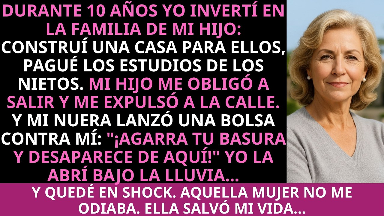 Durante 10 Años Invertí En La Familia. Mi Hijo Me Expulsó. Mi Nuera Lanzó Una Bolsa, Y Dentro Había
