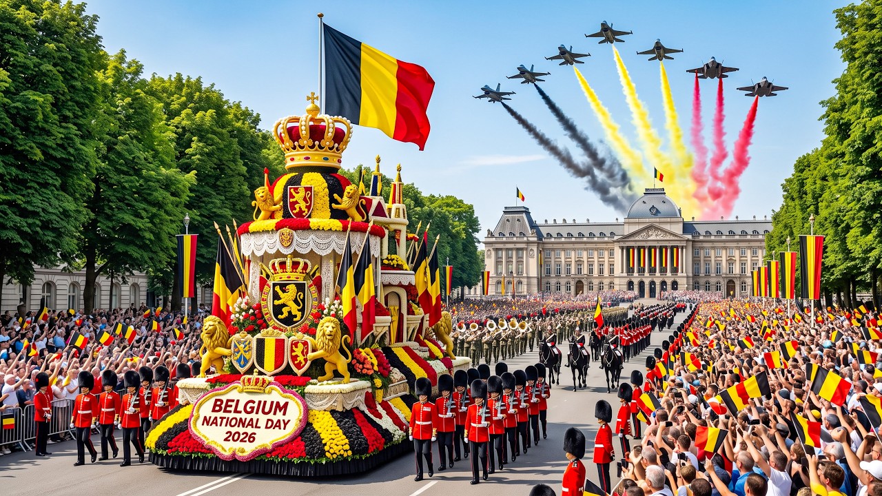 🔴 LIVE: 👑🇧🇪 Belgium National Day 2026 | Royal Celebration & Military Parade in Brussels | Full 4K