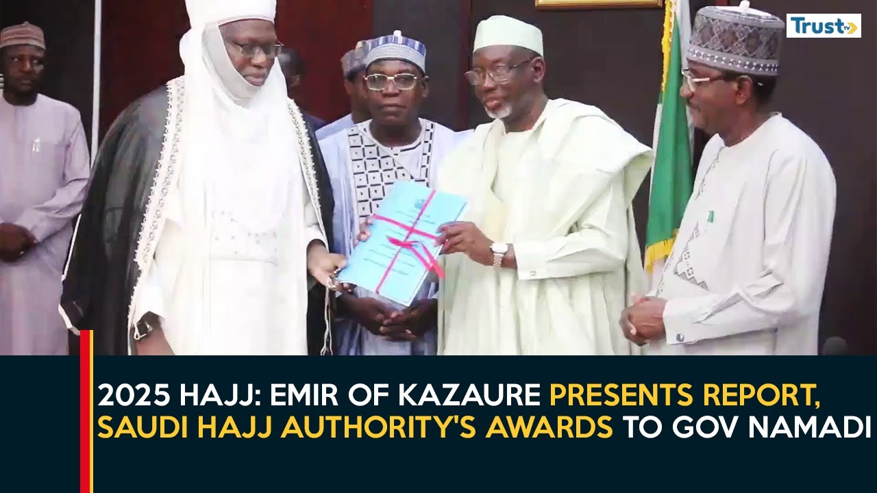 2025 Hajj: Emir Of Kazaure Presents Report, Saudi Hajj Authority's Awards To Gov Namadi