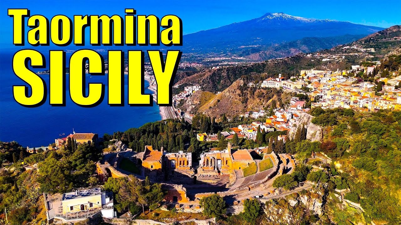 Taormina, Sicily, Italy - Scenic Walking Tour, Historical Ionian Sea Town: ExplorerVacations 4K HDR