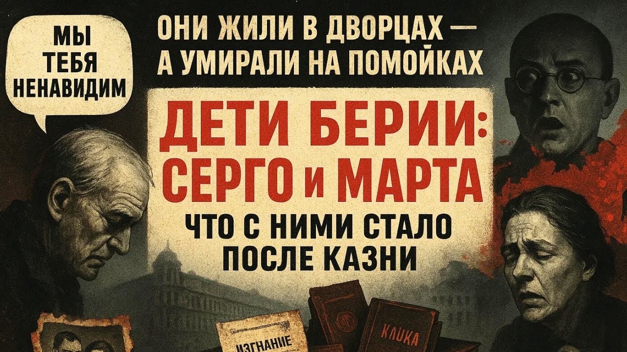 ДЕТИ БЕРИИ — СЕРГО И МАРТА | 40 лет изгнания после падения отца | Тайная судьба семьи в СССР