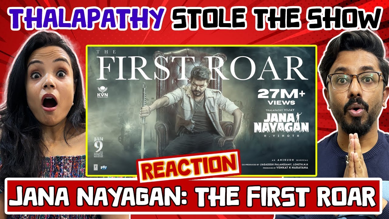 The First Roar - Jana Nayagan Reaction | Thalapathy Vijay | Pooja Hegde | Anirudh