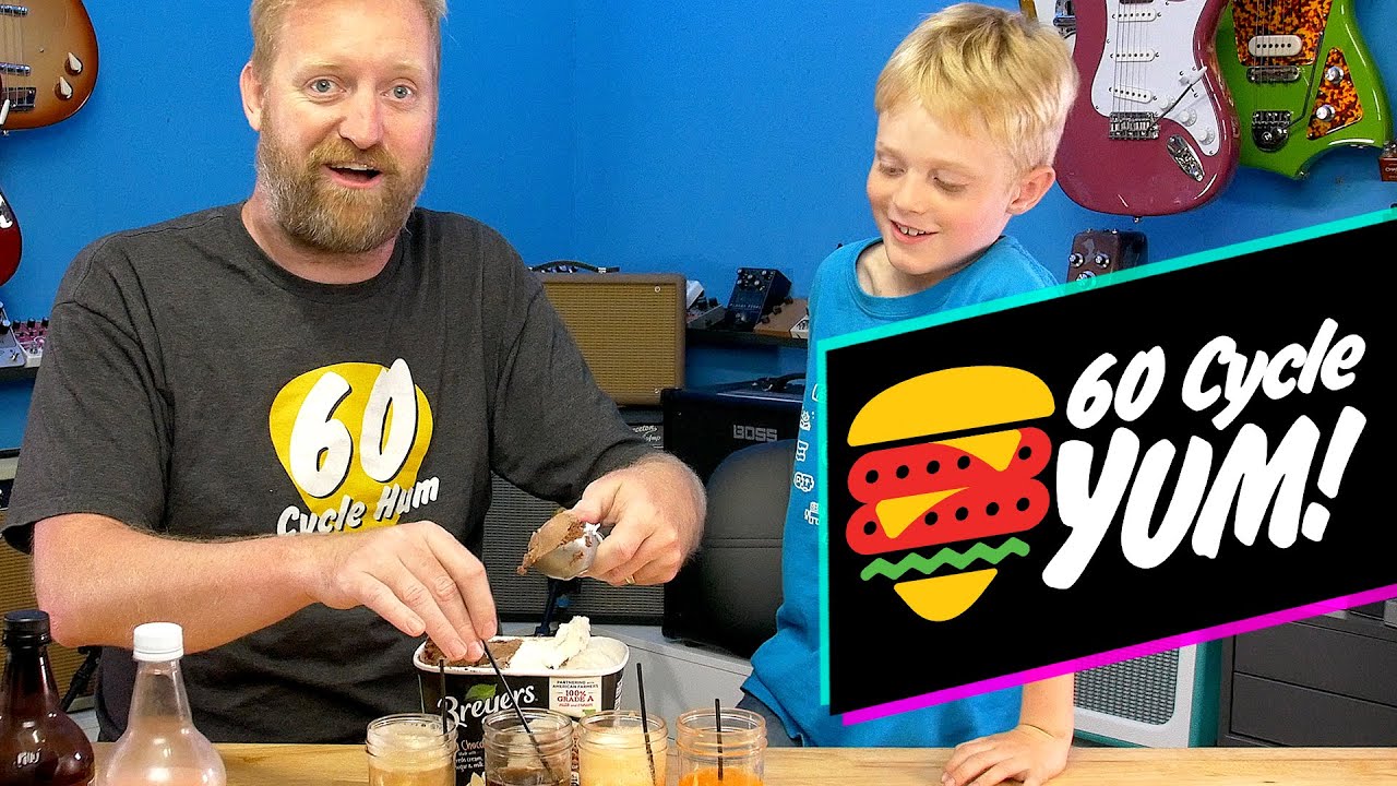 60 Cycle YUM! - Chocolate Floats? - Ice cream float experiments with Henry