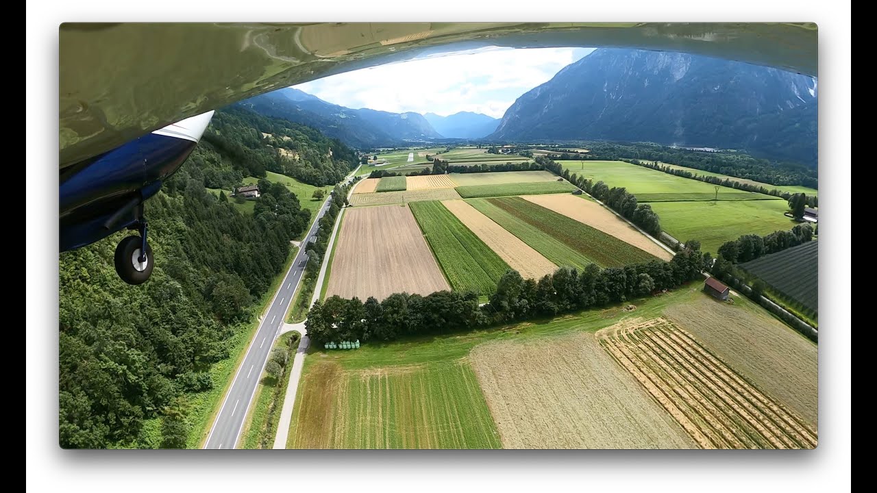 Landing LOKL Lienz Nikolsdorf Runway 12