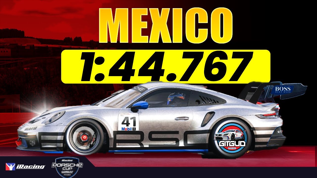 iRacing Porsche Cup MEXICO Track Guide - 1:44.767