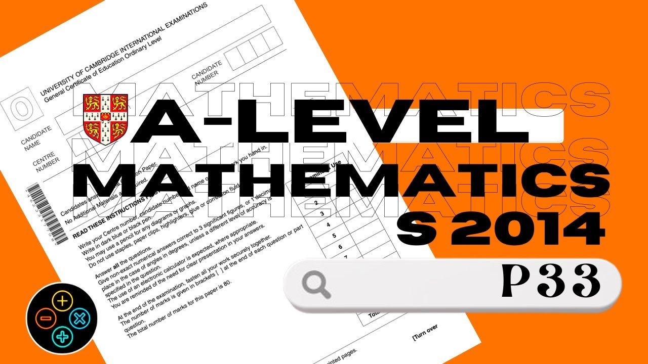 A Level Pure Math June 2014 Paper 33 9709/33