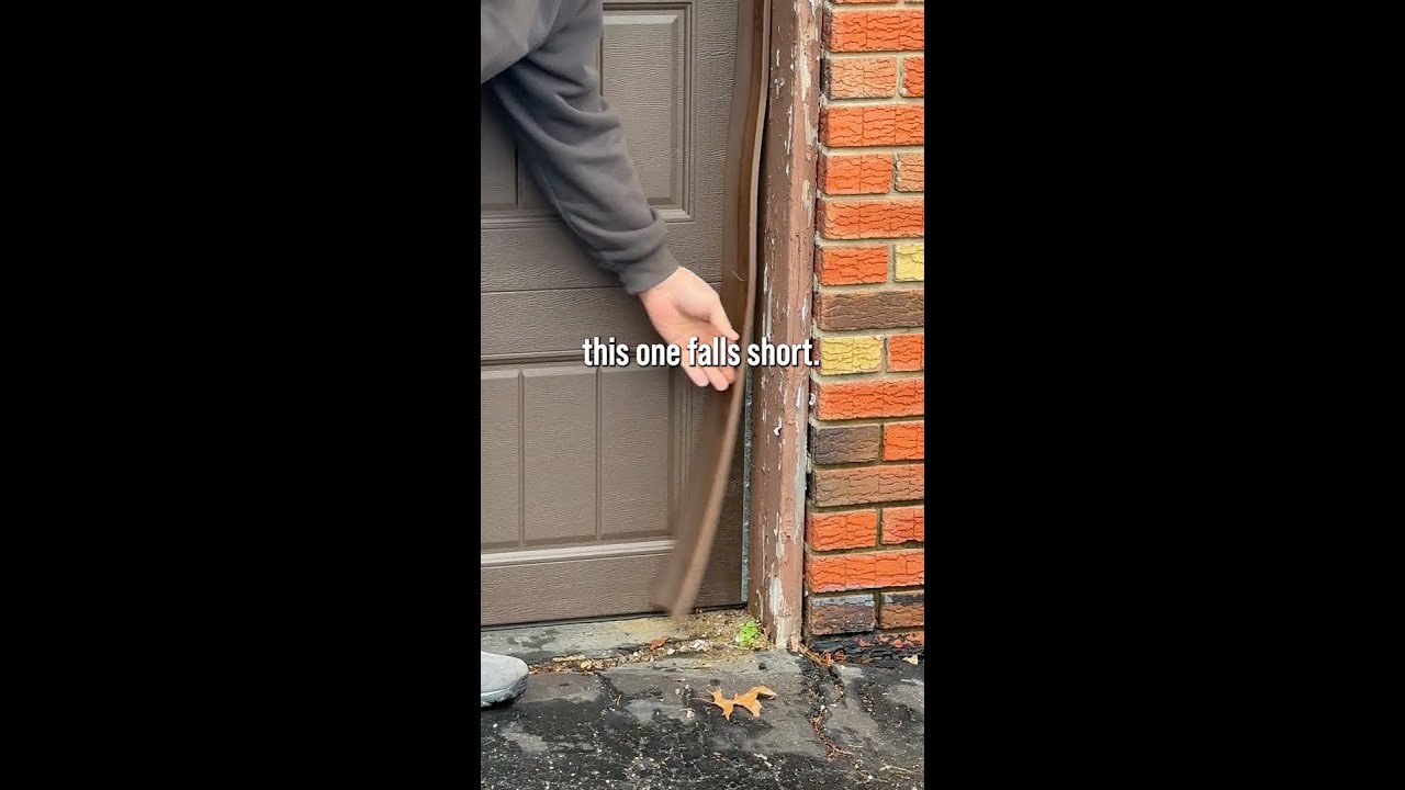How to Install Garage Door Vinyl Stop Molding! 