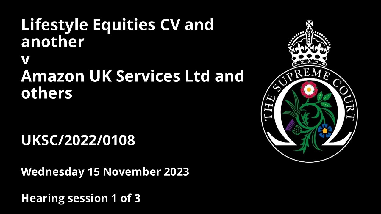 Lifestyle Equities CV and another v Amazon UK Services Ltd and others