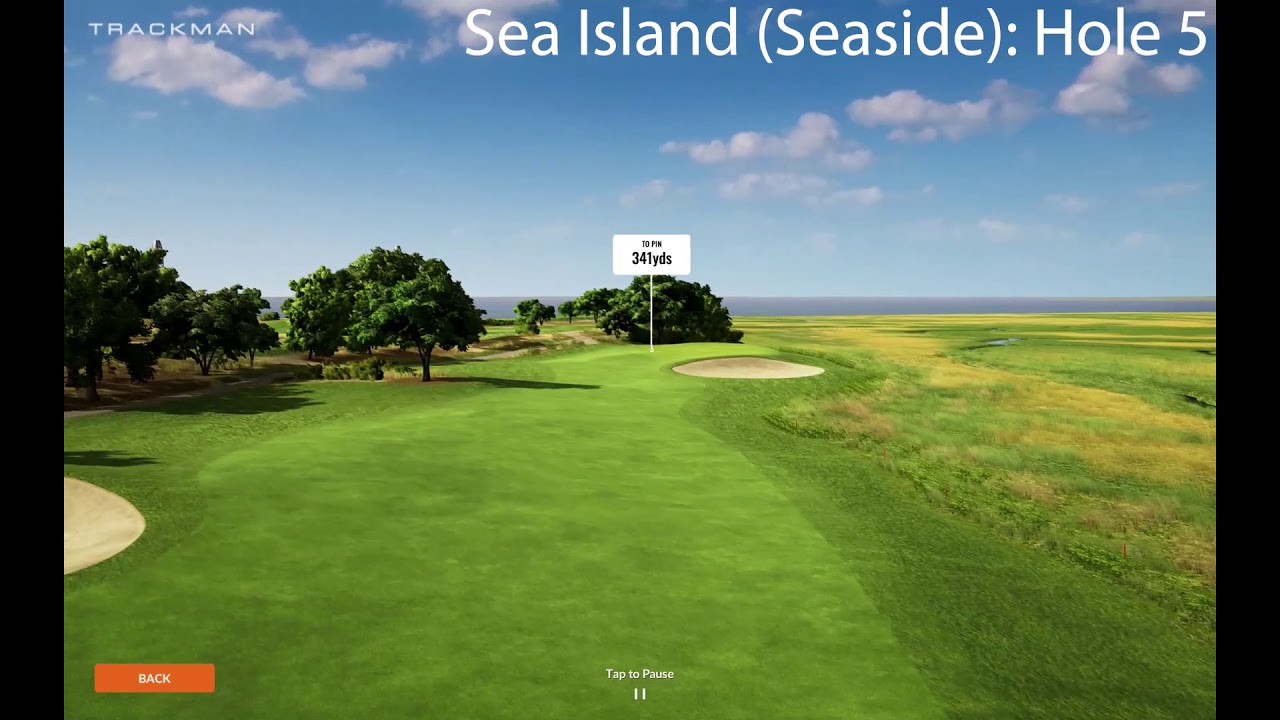 Sea Island Seaside Hole 5: TrackMan Virtual Golf 2
