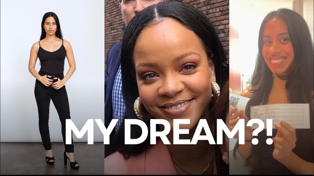 I MET RIHANNA AT A FENTY CASTING?! #modeling 