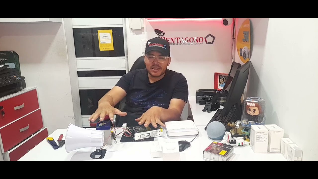 Rele Hikvision 12 vol  con Sirena 30 w