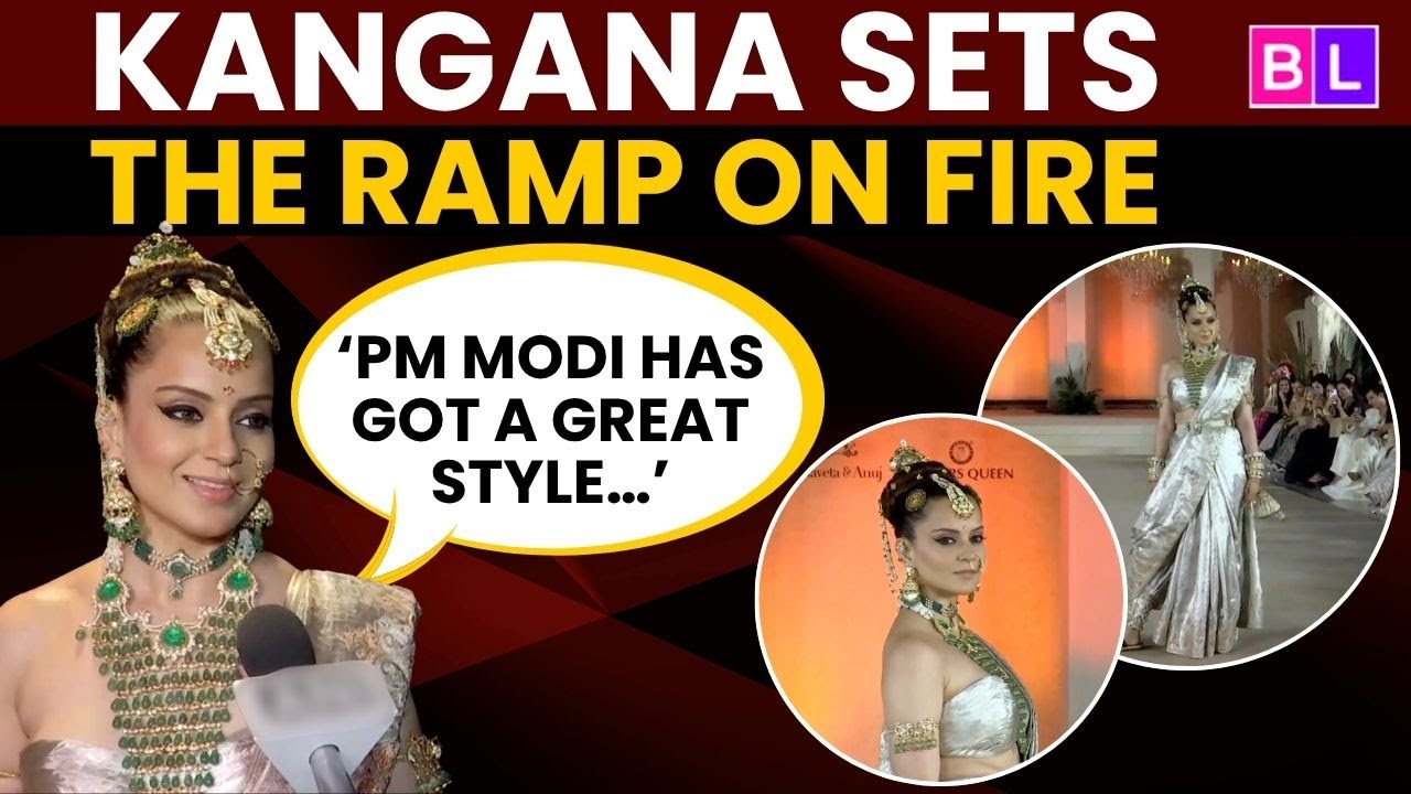 Kangana Ranaut stuns fans with her regal traditional avatar on the ramp