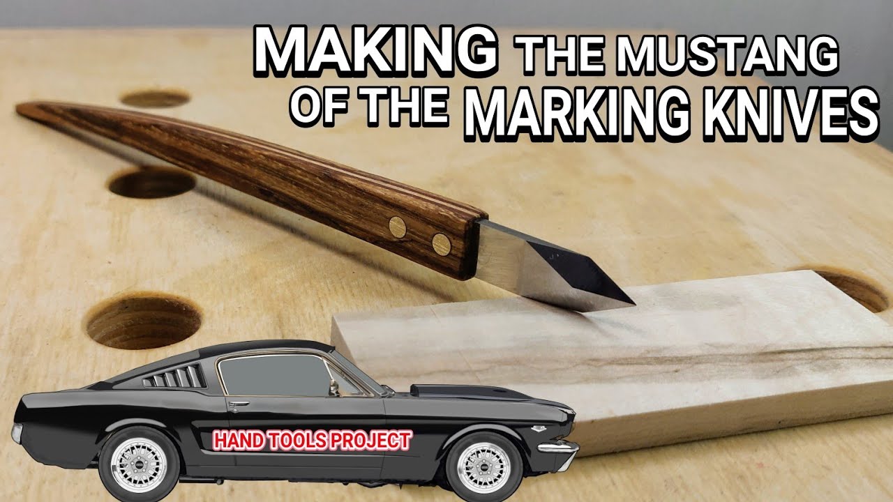 Building a luxury marking knife with hand tools / ASMR for woodworkers