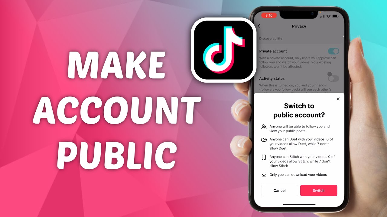 How to Make TikTok Account Public! (2025)