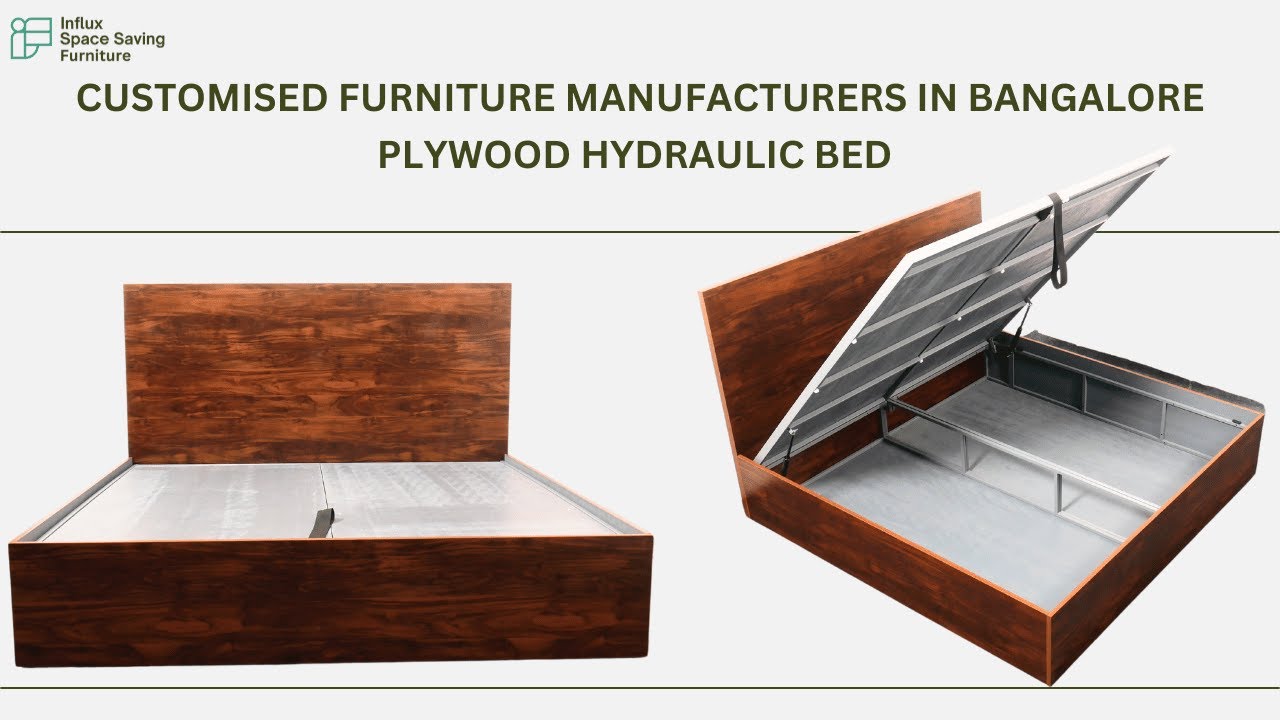 Plywood Hydraulic Bed | Influx Space Saving Furniture