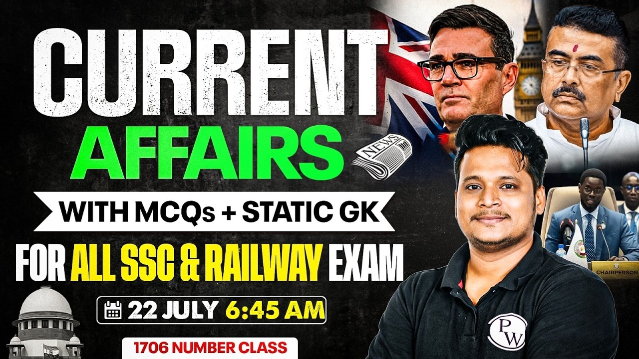 Current Affairs Today | 22 July Current Affairs 2026 | Daily Current Affairs By Raja Sir