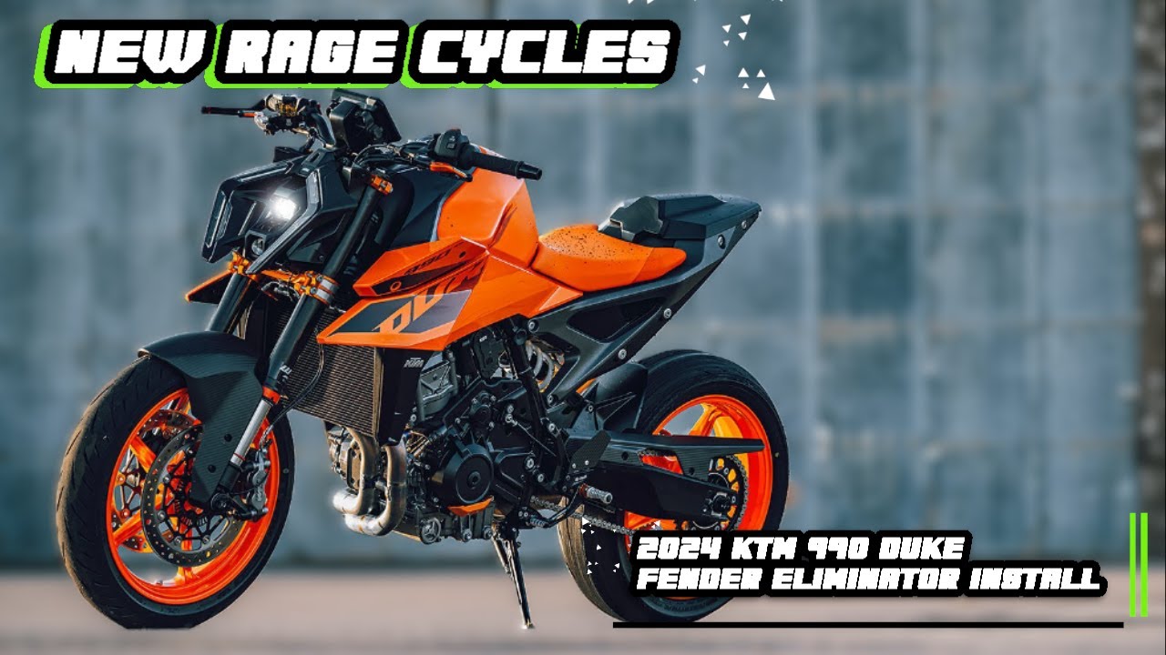 New Rage Cycles 2024 KTM 990 Duke Fender Eliminator Install