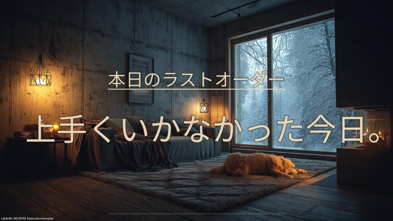 【夜の癒しBGM】本日のラストオーダー、上手くいかなかった今日。｜A day that didn’t go well – Gentle Guitar Lo-Fi 🌙🎵