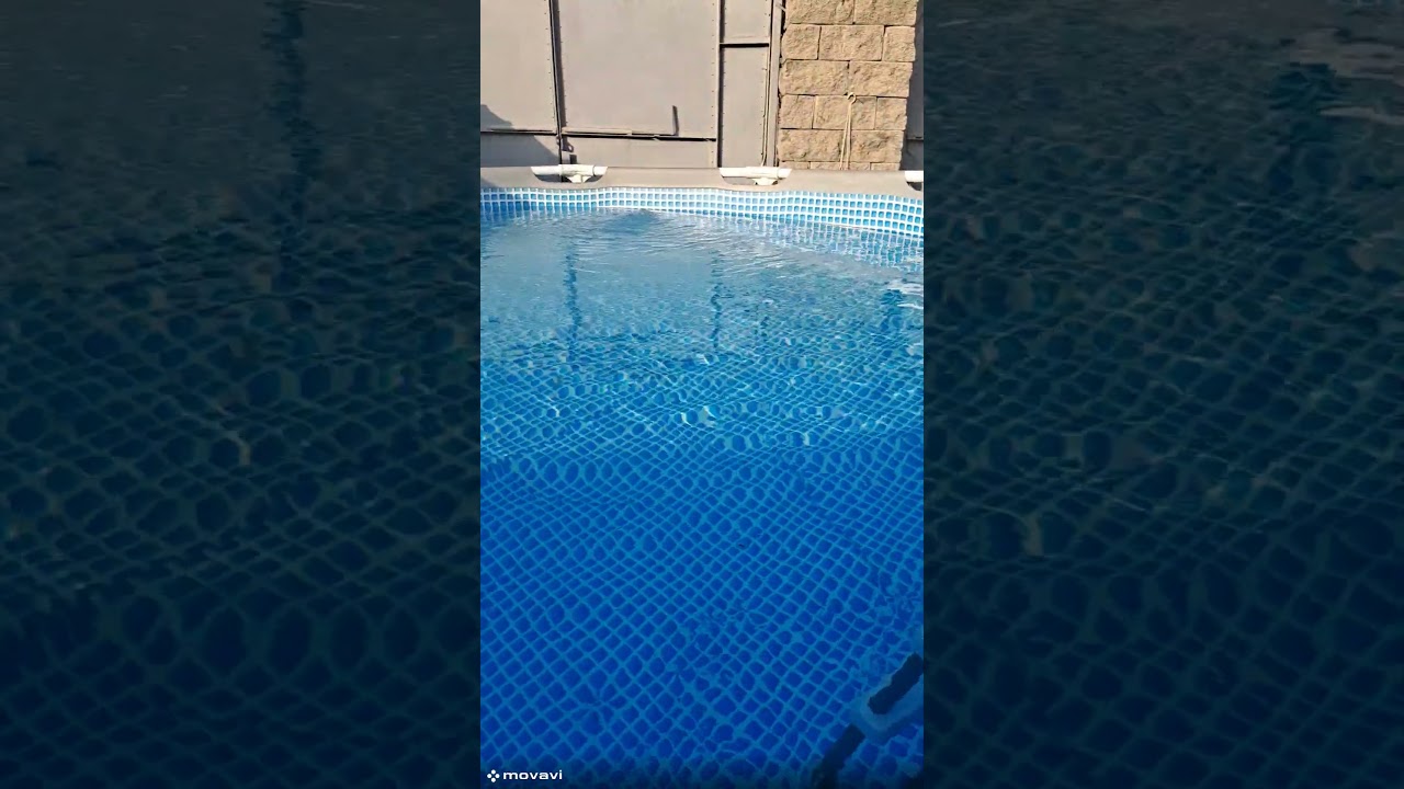 Swimming pool at home. Respect 