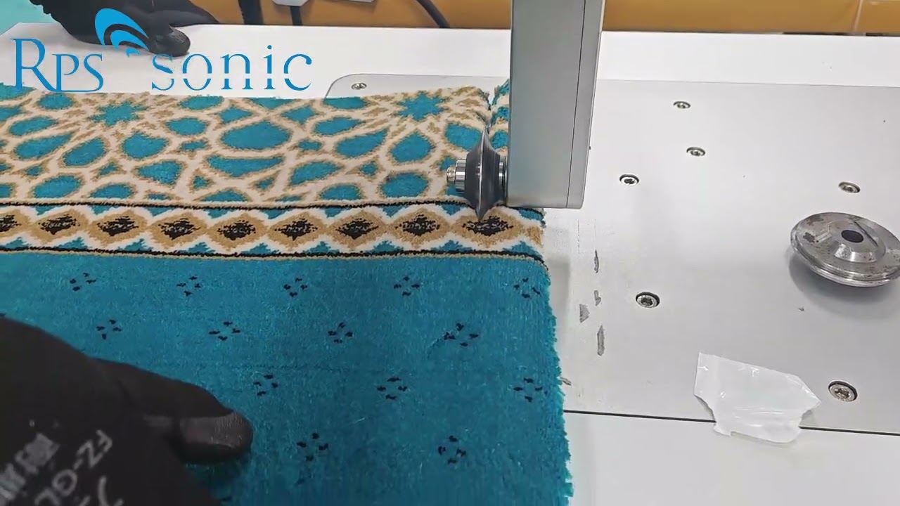 ultrasonic carpet cutting and sealing machine