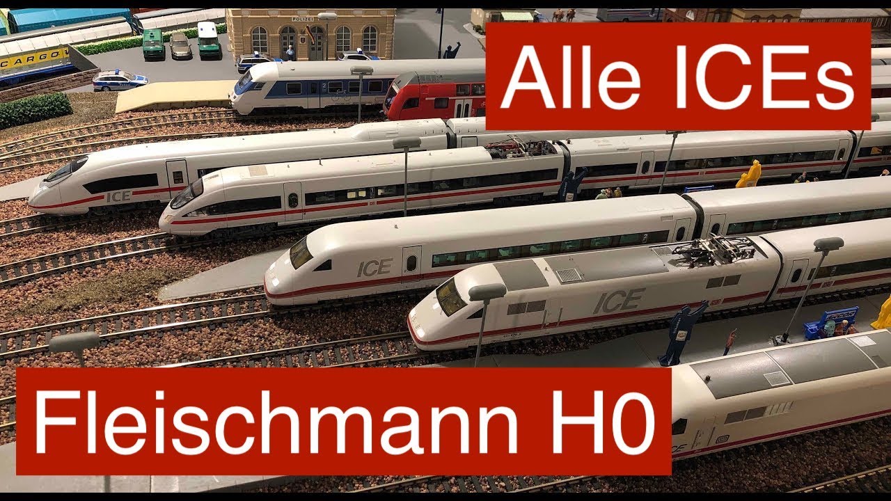 Alle Fleischmann H0 ICEs: ICExperimental bis ICE 3 Velaro