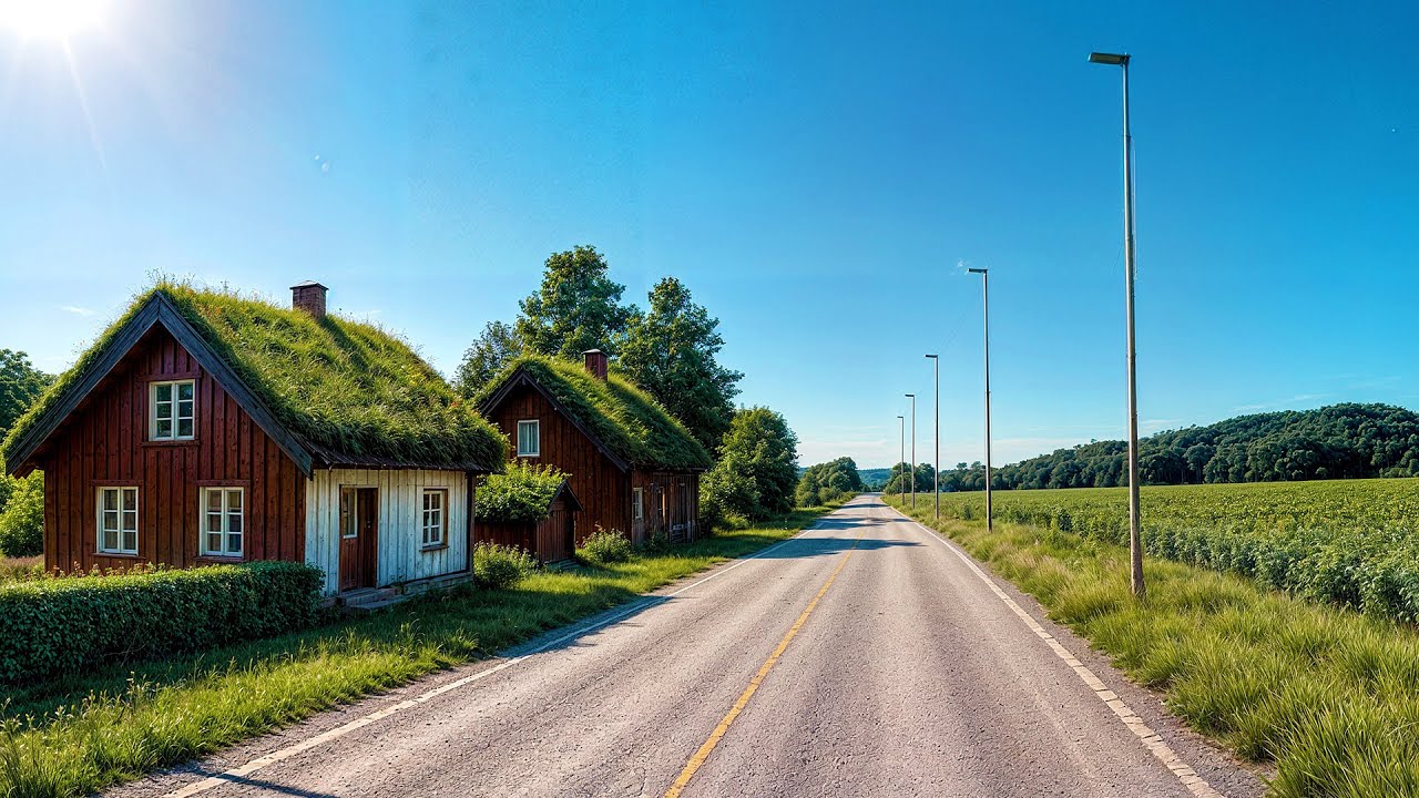 Driving in Norway 4K &ndash; Scenic Countryside Roads, Villages and Highways