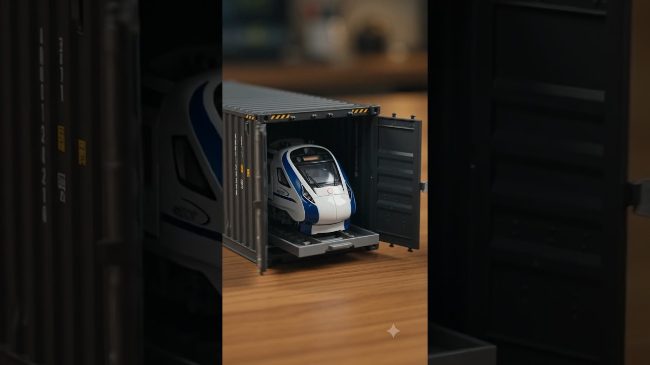 🚄 Mini Bullet Train Build in 10 Seconds! 🤯✨. 😱 World's Most Realistic Mini Train! 🚆#short
