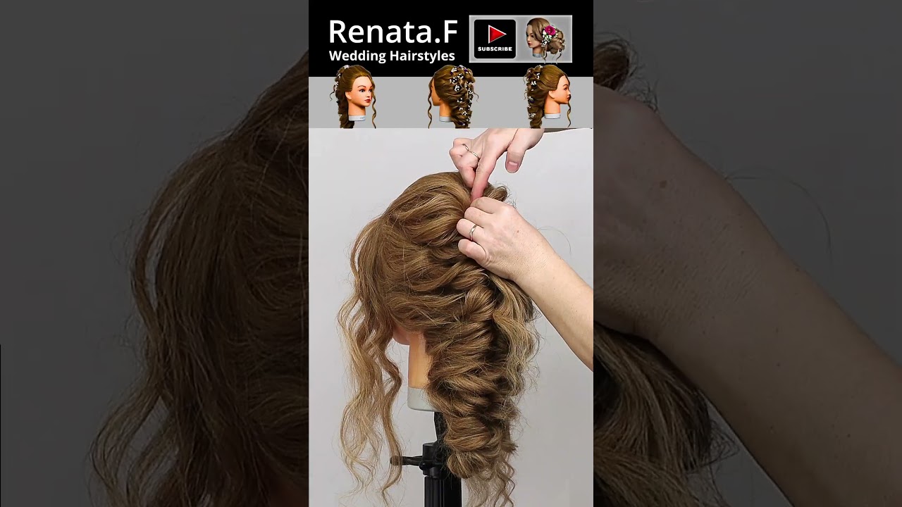JARN&Iacute; INSPIRACE PRO NEVĚSTY//SVATEBN&Iacute; &Uacute;ČESY PRO DLOUH&Eacute; VLASY//HAIRSTYLE FOR A SPRING WEDDING #shorts