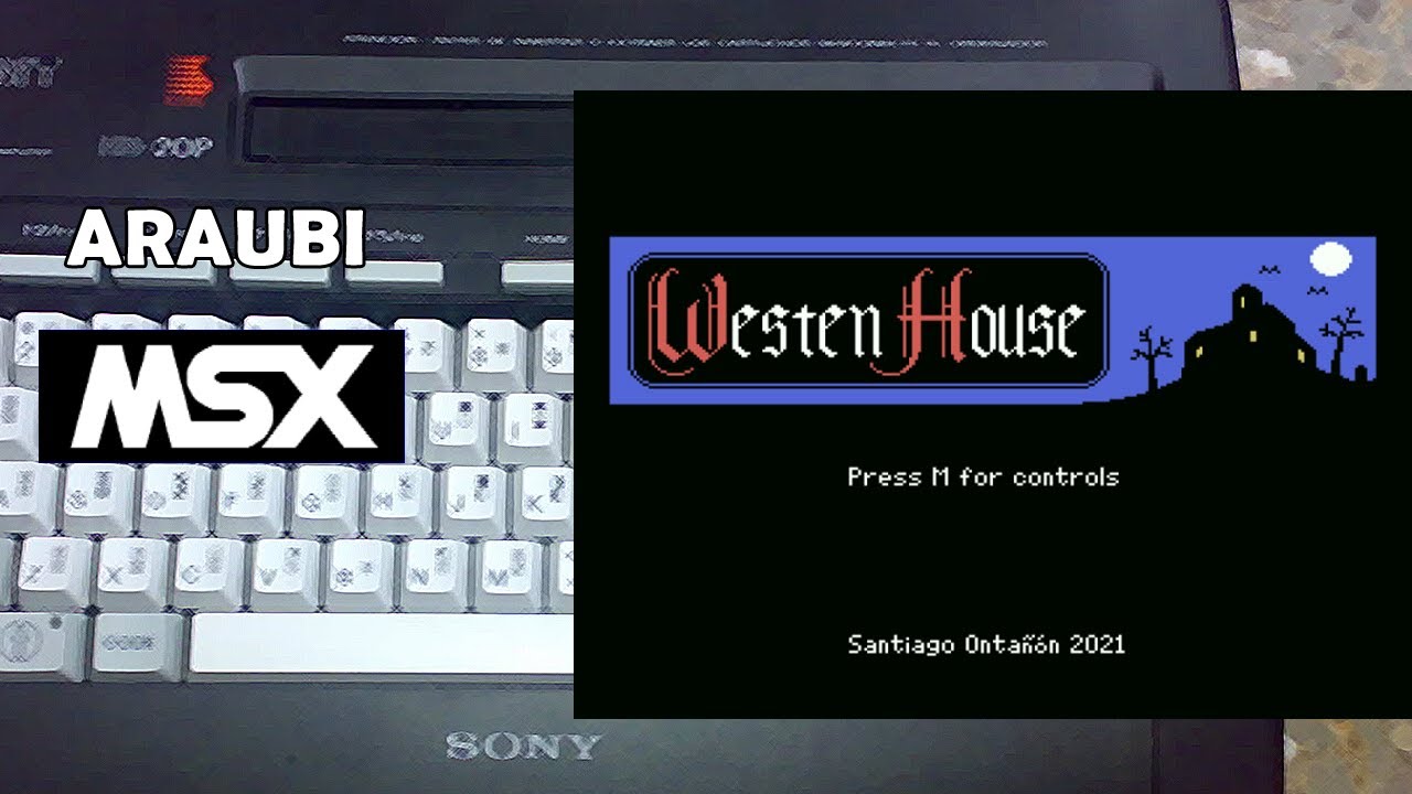 Westen House (Santi Ontañón, 2021) MSX [803] Walkthrough Comentado con Santi Ontañón