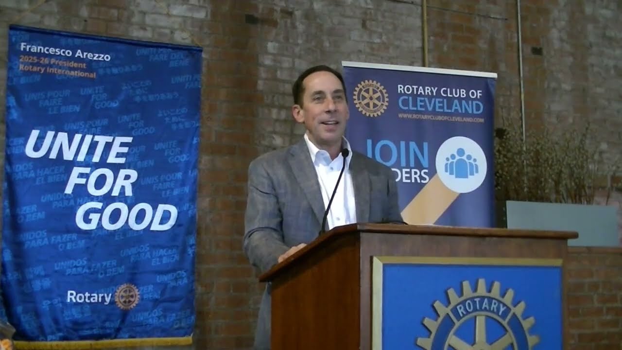 David Gilbert honored by Rotary Club of Cleveland