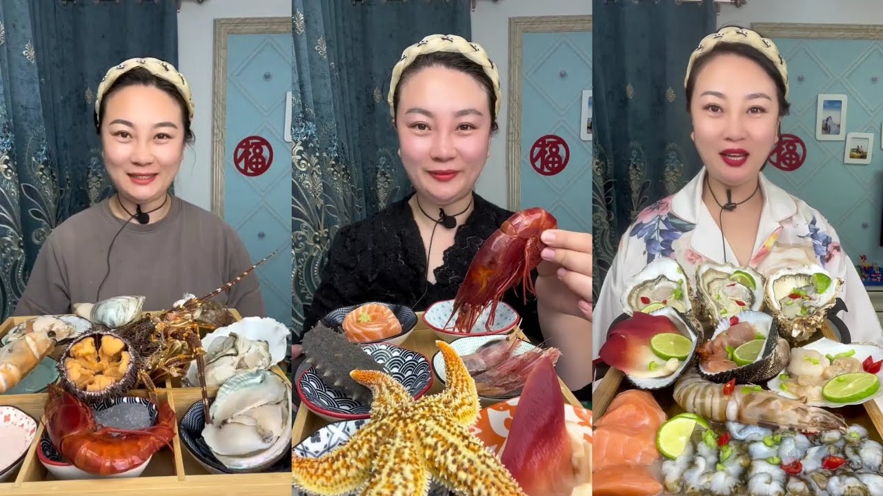 Yummy #346 Seafood 🦐, 🦪, 🐙🤤 🦐🦐. Shrimp  🦐 🦐 Oyster 🦪🦪 ...#mukbang #seafood #eatingshow 