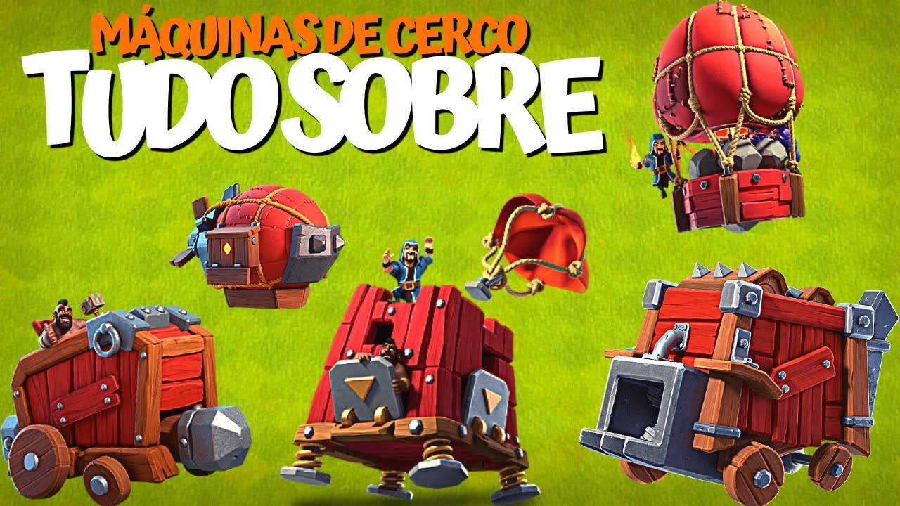 COMO USAR MÁQUINAS DE CERCO (BALÃO CERCO, QUEBRA MUROS, QUARTEL DE CERCO, LANÇA TRONCOS, DIRIGÍVEL)