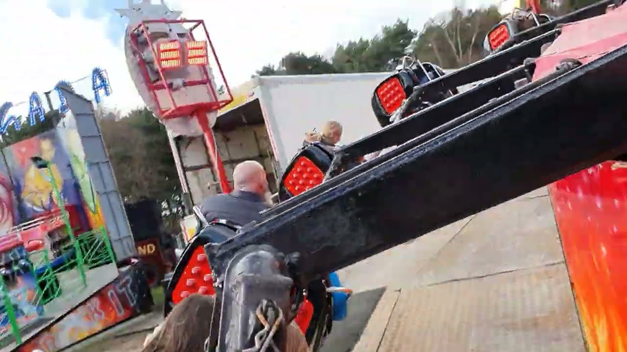 Terminator 3 Matterhorn On Ride William Cole & Son Fun Fair Redhill 29/03/24 #funfair #fairground