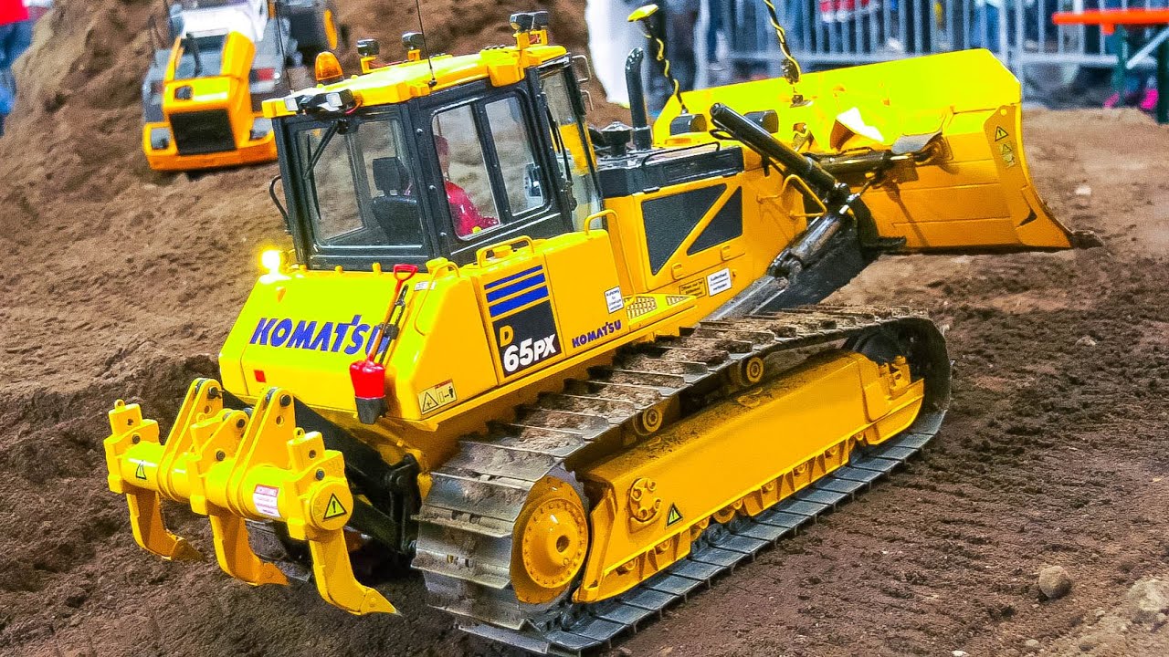 RC MODEL DOZER, RC TRACK LOADER SPECIAL!! KOMATSU FUMOTEC, LIEBHERR PREMACON, CAT SCALEART, RC4WD