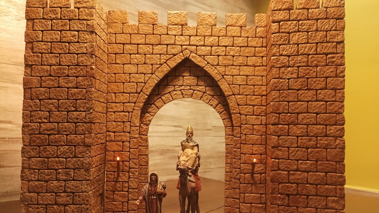 DIY Cómo hacer una muralla para belenes y maquetas.
