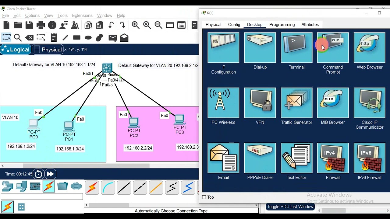 Inter VLAN Routing using Multilayer Switch || Roshan Kandel || ISMT