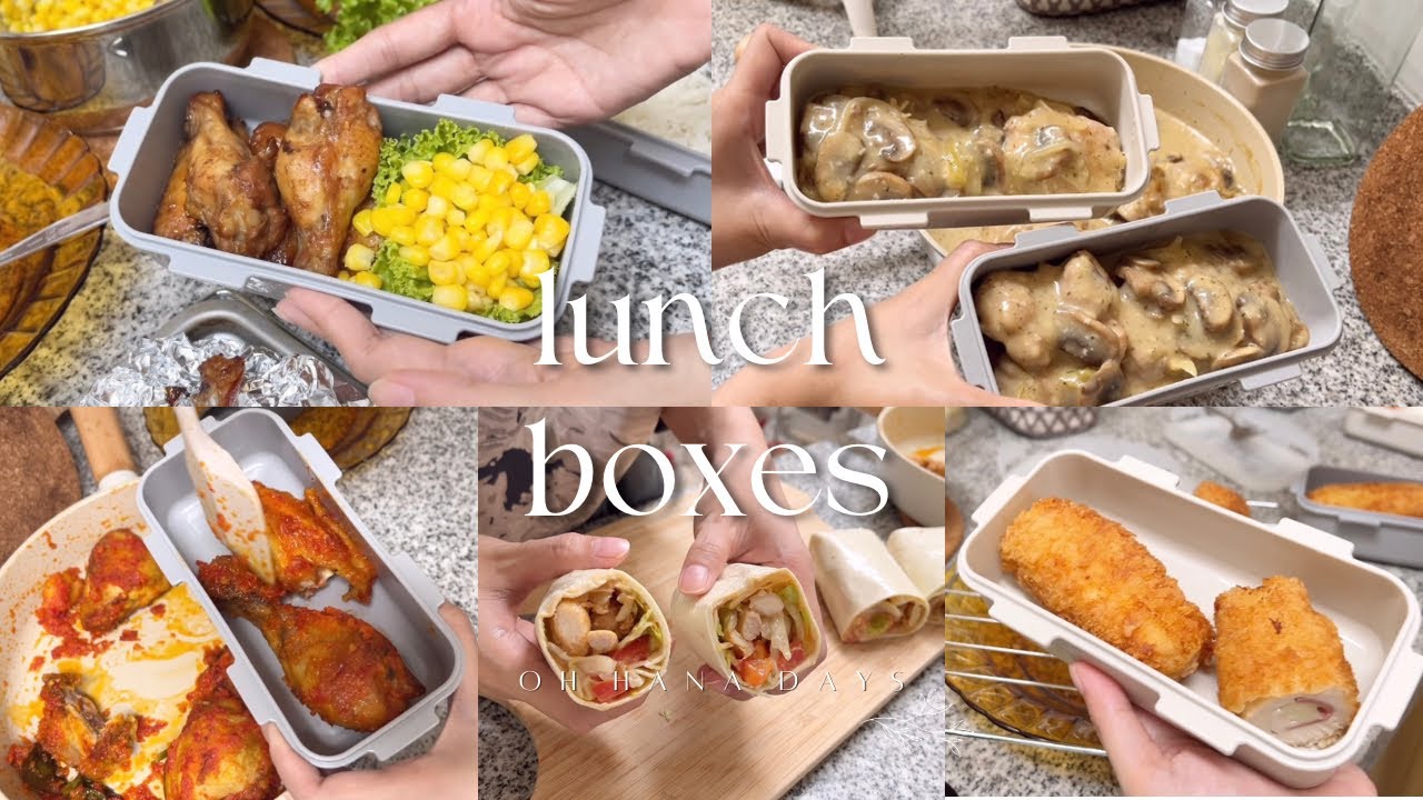 Kompilasi Bekal Makan Siang ke Kantor untuk Satu Minggu | 5 Resep Bekal Olahan Ayam | Daily Vlog