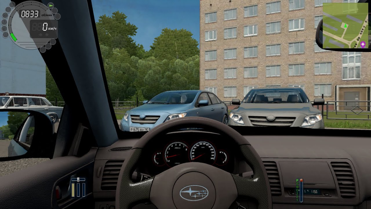 SUBARU LEGACY 2005-CITY CAR DRIVING (V1.5.9 &mdash; 1.5.9.2) Спокойная езда по городу.