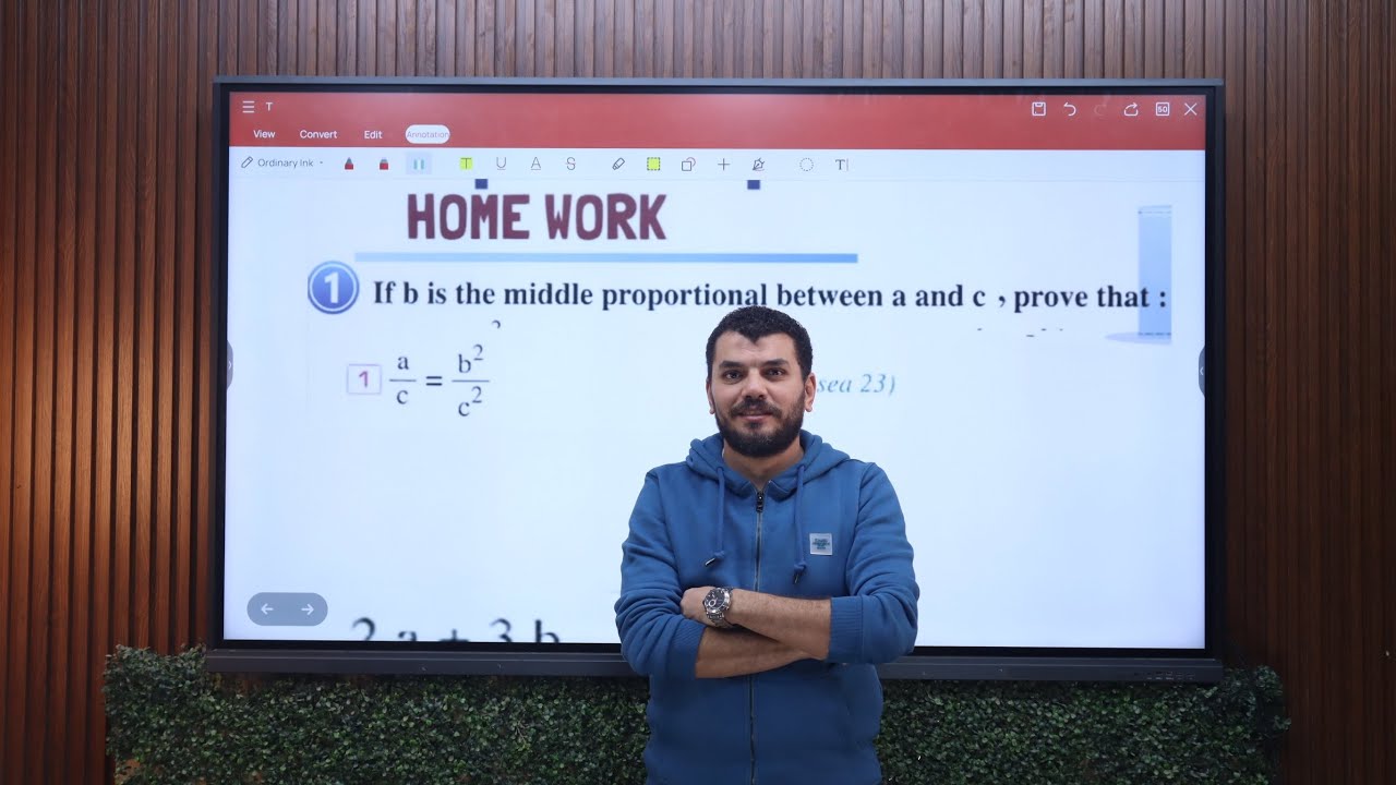 3rd Prep. ⚡️H.W Algebra Unit two ⚡️ Lesson 4 🔥Continued proportion 🔥