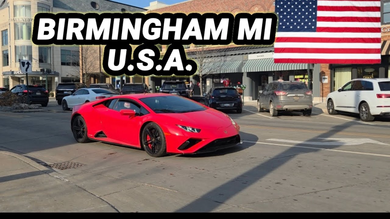 Downtown Birmingham Mi, walking tour U.S.A. 