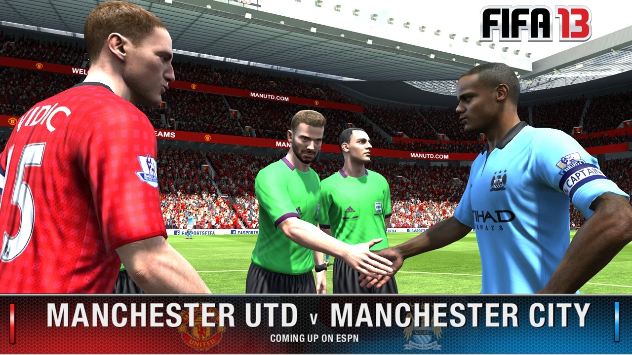 🔴MANCHESTER UNITED VS MANCHESTER CITY BEST GAMEPLAY FOOTBALL FIFA 13 PC