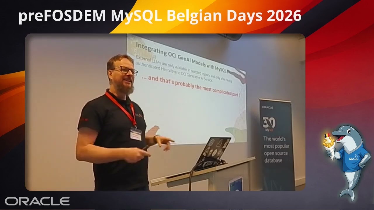 MySQL HeatWave AI on steroïd (Frédéric Descamps, Oracle/MySQL)