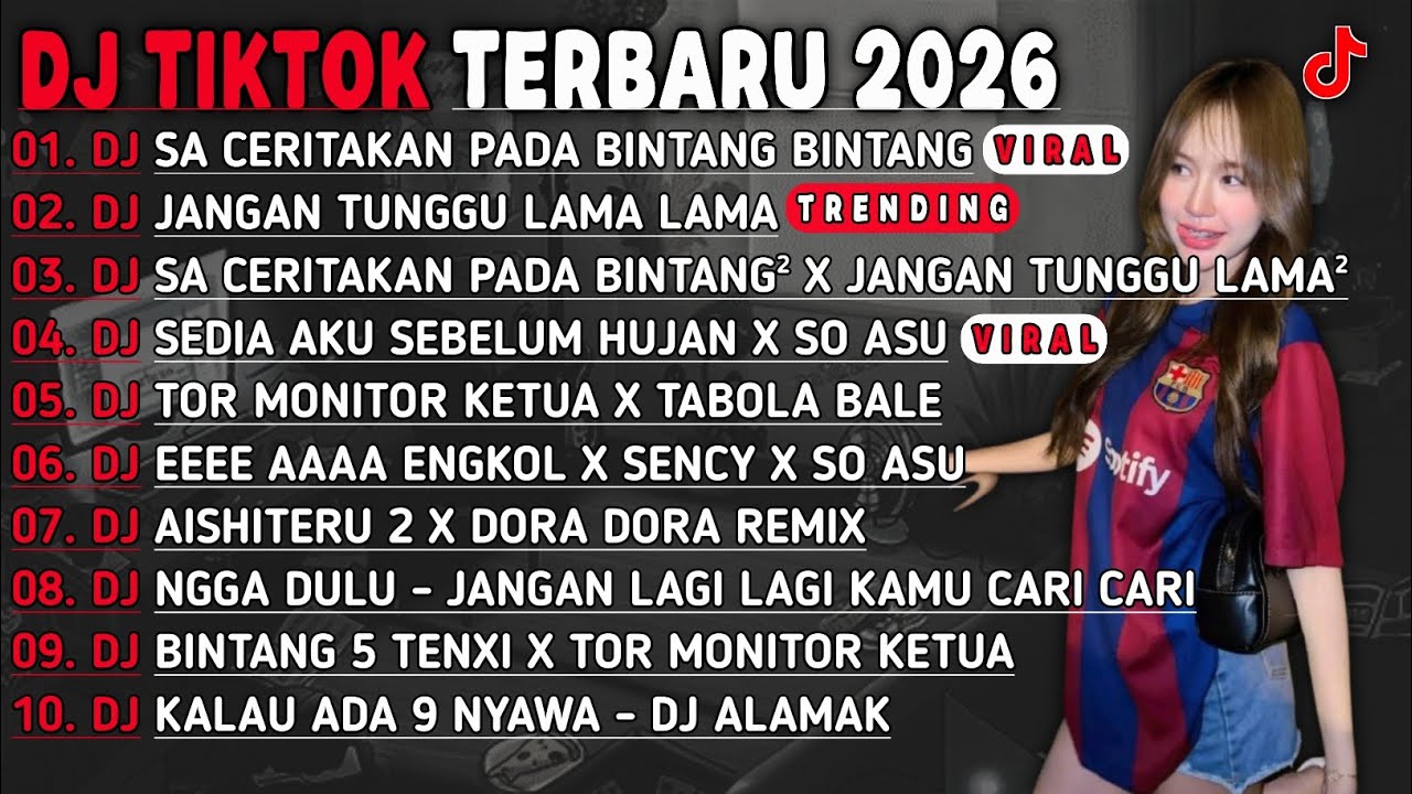 DJ TIKTOK TERBARU 2026-🎵DJ JAUH KO PERGI - SA CERITAKAN PADA BINTANG BINTANG🎵 DJ JANGAN TUNGGU LAMA²