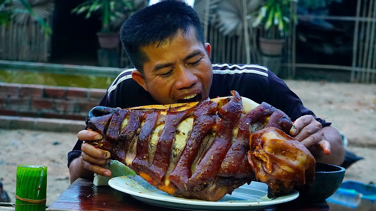 Beef Head Spicy Garlic Recipe | Grill Beef Head So Juicy And Delicious