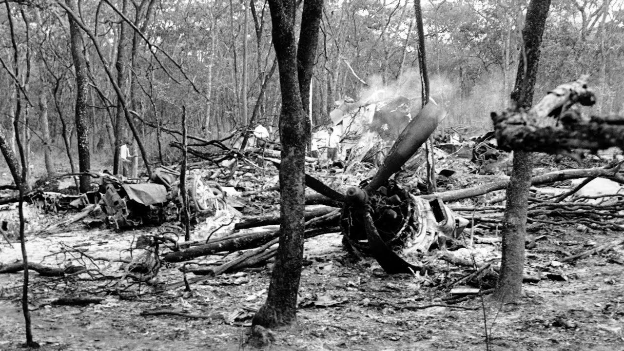 Dag Hammarskjöld Plane Crash Before & Aftermath Footage | 18 September 1961 Ndola, Zambia